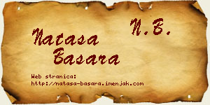 Nataša Basara vizit kartica